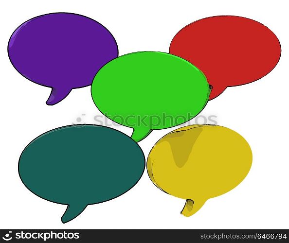 Blank Speech Balloon Showing Copy space For Thought Chat Or Idea