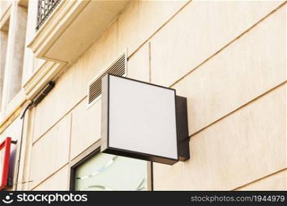 blank square sign wall. High resolution photo. blank square sign wall. High quality photo