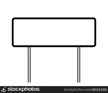 Blank town sign illustration. Blank town sign illustration isolated over white