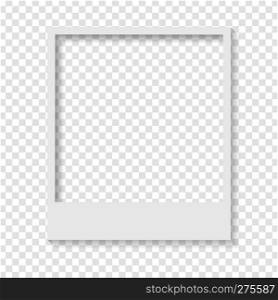 Blank transparent paper Polaroid photo frame