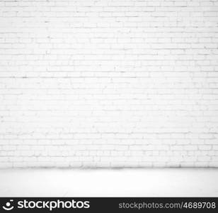 Blank wall. Blank white brick wall. Place for text