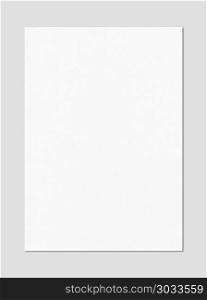 Blank White A4 paper sheet mockup template isolated on grey background. Blank White A4 paper sheet mockup template. Blank White A4 paper sheet mockup template