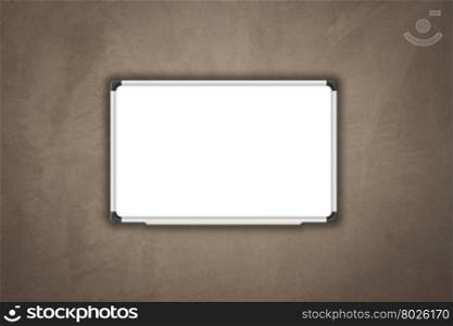 Blank white baord on concrete texture background with filter