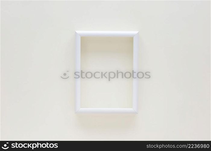 blank white border frame isolated white background