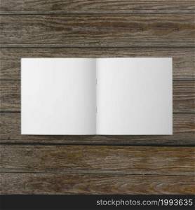 blank white paper on wooden table