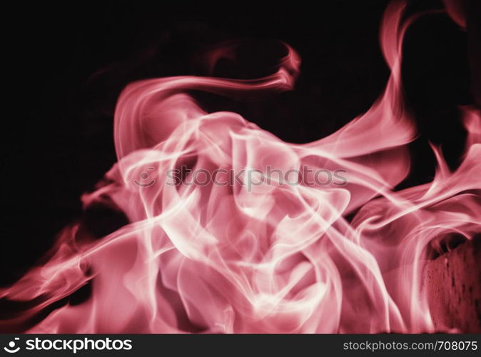 Blaze fire flame background and textured, pink and black