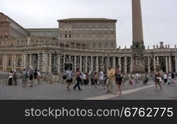 Blick auf die Altstadt in Rom mit SSulen