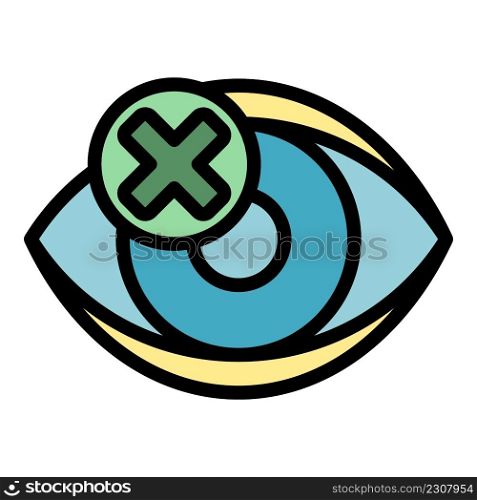 Blind man icon. Outline blind man vector icon color flat isolated. Blind man icon color outline vector
