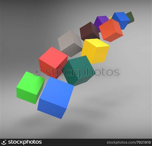 Blocks Falling Shows Action Ideas And Solutions