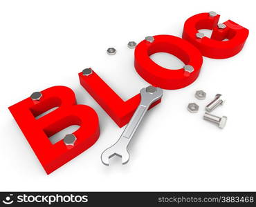 Blog Tools Representing World Wide Web And Online Journal