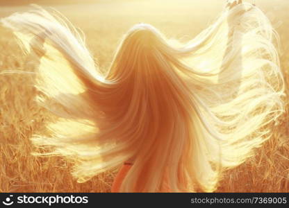 blonde hair happiness nature