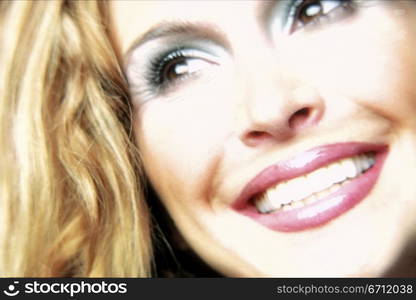 Blonde woman&acute;s face