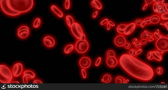 Blood Cells Circulation as a Medical Concept. Blood Cells Circulation