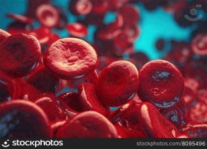 Blood cells macro. Human health. Generate Ai. Blood cells macro. Generate Ai