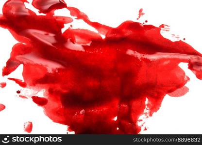 blood isolated on white background