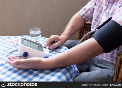 Blood pressure measuring and heart rate checking using digital device