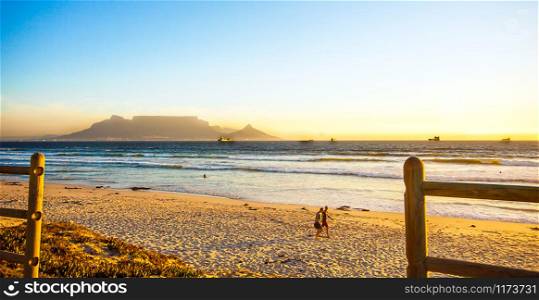 Bloubergstrand with a view of the Tafelberg and Cape Town
