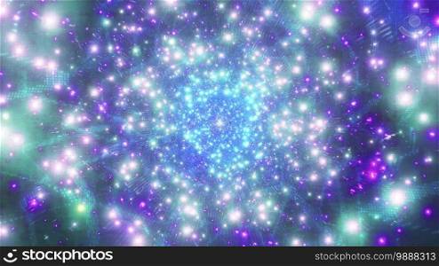 Blue 4k uhd bright space galaxy particles 3d illustration background wallpaper design artwork. Blue bright space galaxy particles 3d illustration background wallpaper design artwork