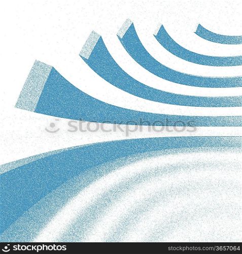 Blue Abstract Architecture Concept