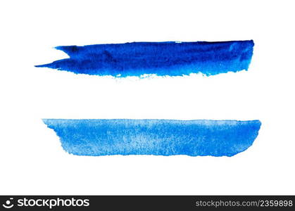 Blue abstract background in watercolor style