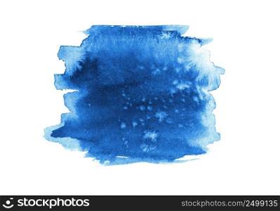 Blue abstract background in watercolor style