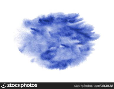 Blue abstract background in watercolor style