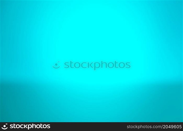 Blue abstract background. Smooth blue gradient texture background. Bright blue gradient wall. Studio light. Soft empty studio background. Simple backdrop. Bright gradient pattern for background.
