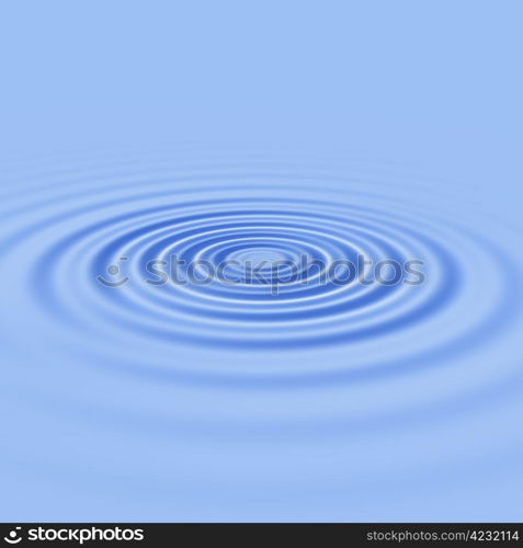 Blue abstract background with ripples on a water