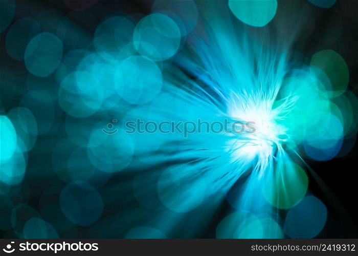 blue abstract blower optical fiber