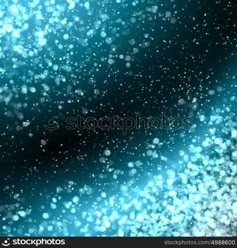 blue abstract light background. Blue colour bokeh abstract light background. Illustration