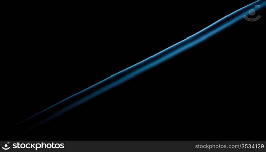 blue abstract smoke pattern on a black background