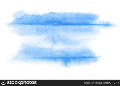 Blue abstract watercolor background with lines