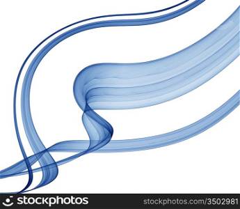 blue abstraction on white background - high quality render