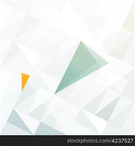 Blue and orange diamond shaped arrows on light gray patched surface. Vector, EPS10