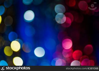 blue and pink blurred lights. Holiday wallpaper.