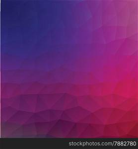 Blue and pink luminosity geometric low poly style vector illustration graphic background.