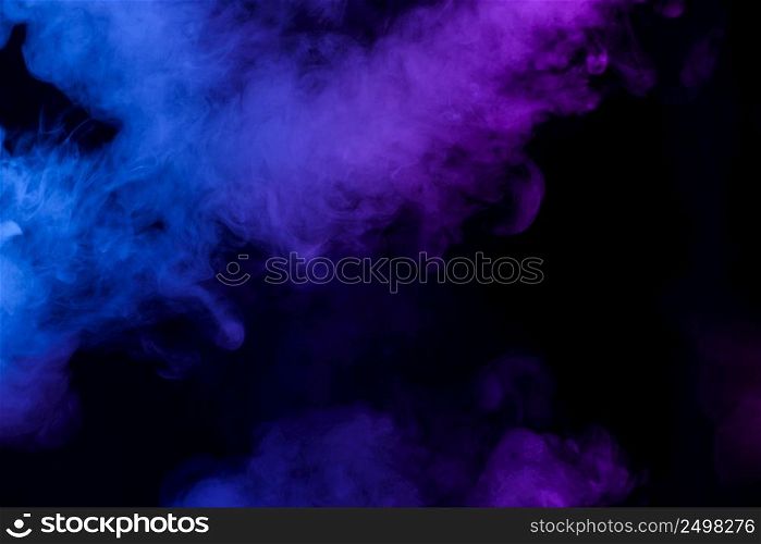 Blue and pink soft smoke clouds abstract background