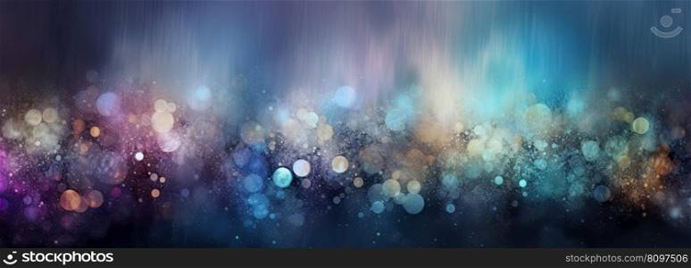 Blue and purp≤bokeh background. Whimsical colorful dreamscapes. Ge≠rative AI