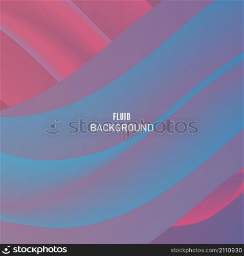 Blue and red Abstract fluid wave. Modern poster with gradient 3d flow shape. Innovation background design for the cover, landing page. vector eps.10