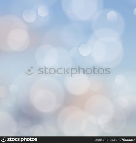 Blue and White Lights Festive background with light beams