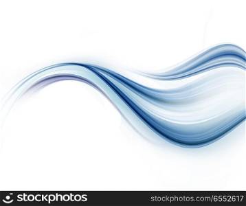 Blue and white modern futuristic background with abstract waves