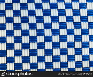 blue and white square patterned background
