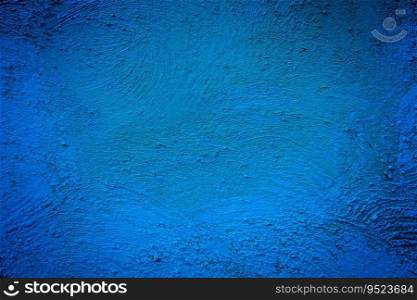 Blue background wall texture with dark edges