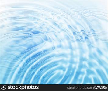 Blue background with abstract circle water ripples pattern