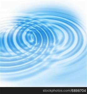 Blue background with abstract concentric ripples