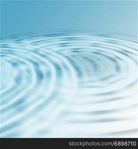 Blue background with abstract concentric ripples