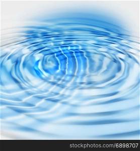 Blue background with abstract concentric water ripples