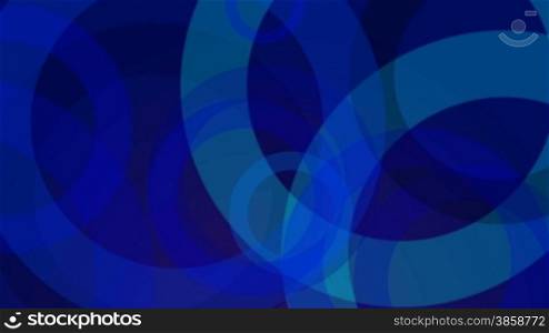 Blue background with circles moving slowly