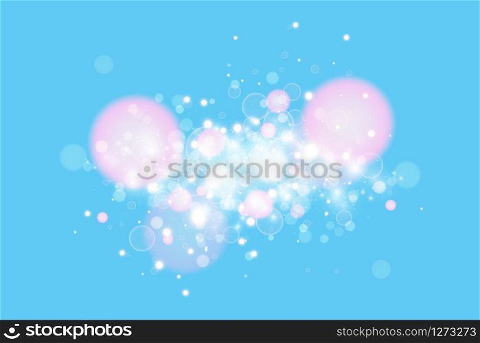 Blue background with light effect. Vector abstract background blue magical lights, bokeh.. Blue background with light effect. Vector abstract background blue magical lights, bokeh