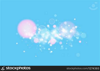 Blue background with light effect. Vector abstract background blue magical lights, bokeh.. Blue background with light effect. Vector abstract background blue magical lights, bokeh